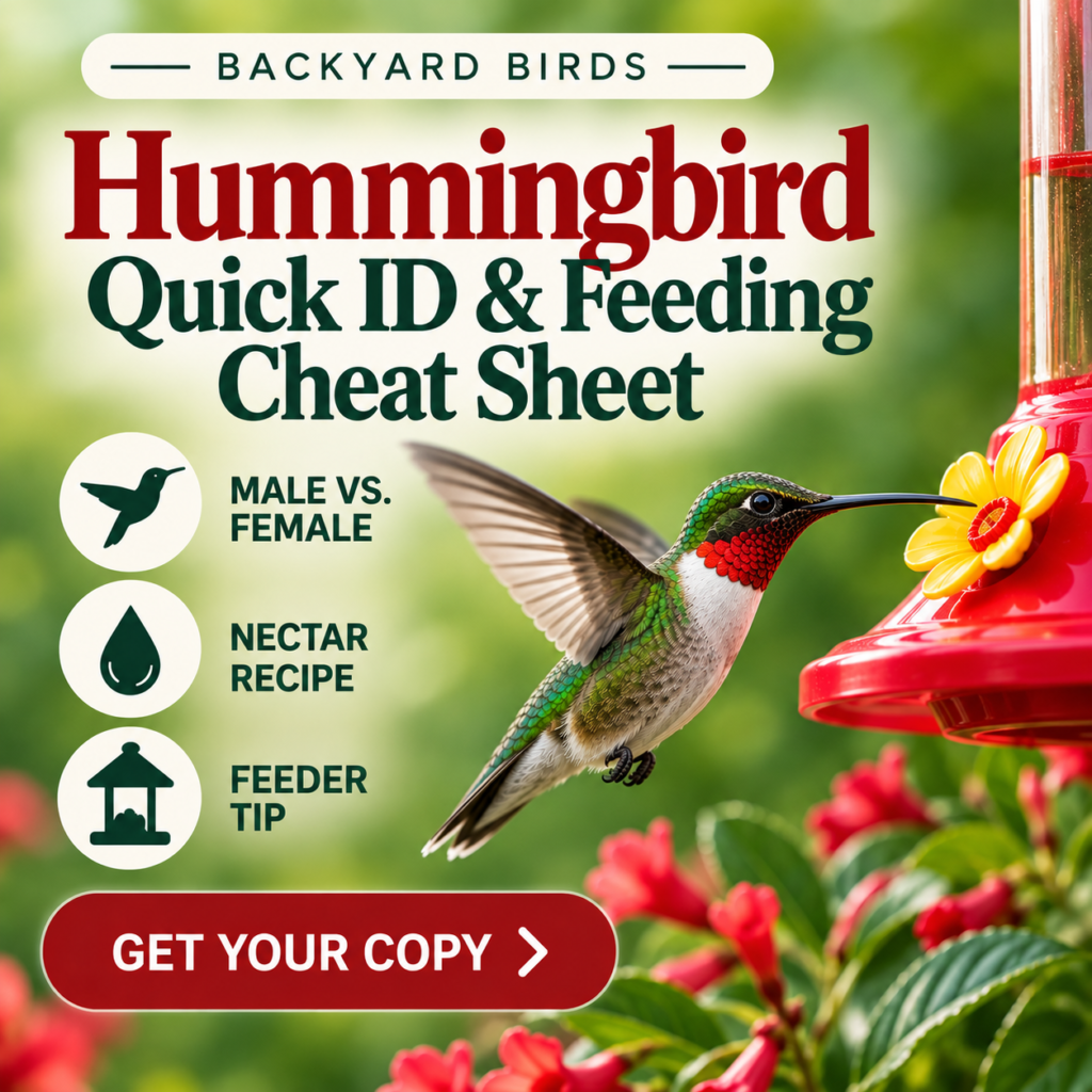 hummingbird cheat sheet side banner